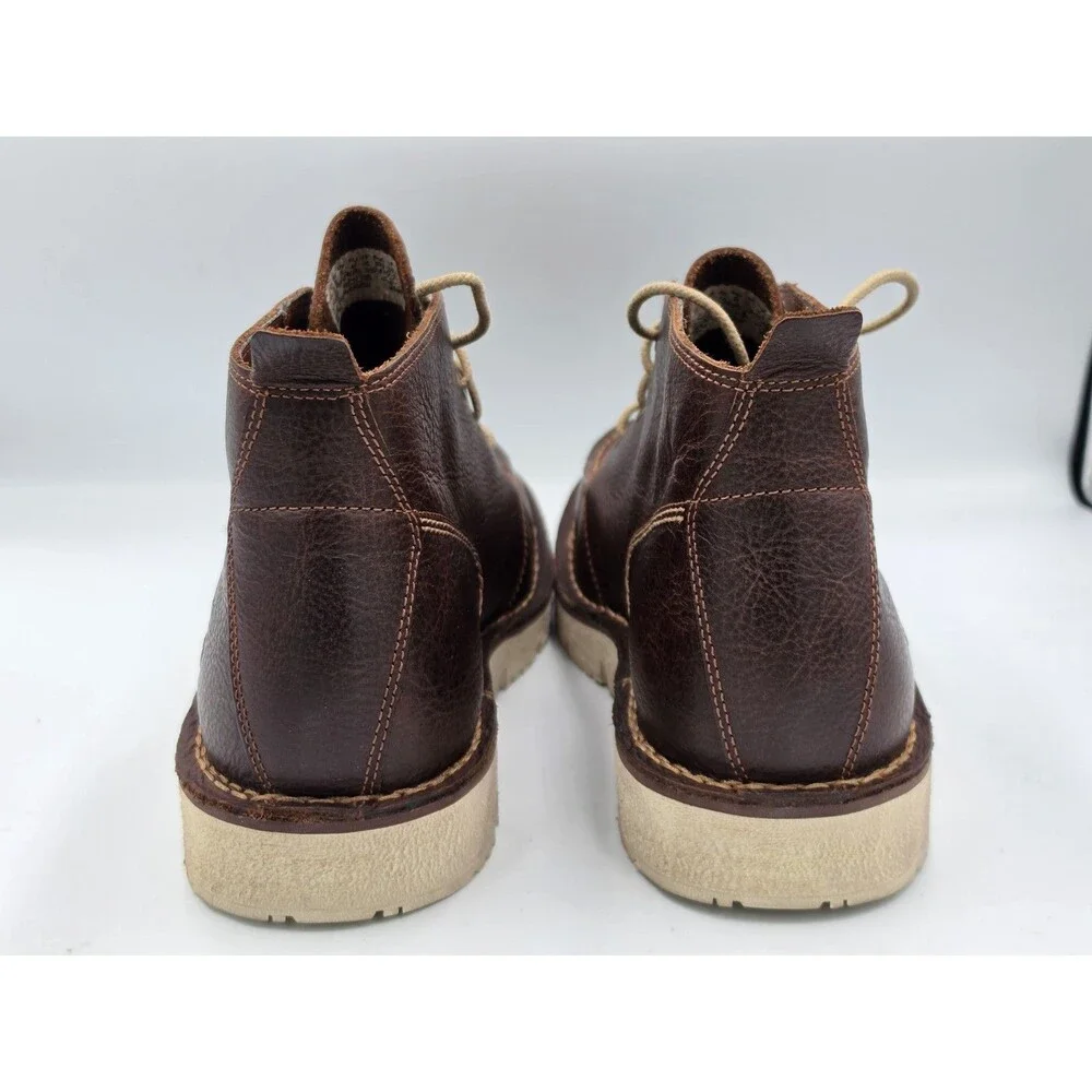 Timberland Mens Westmore Moc-Toe Chukka Leather Boots Brown Tortoise Shell Sz 12
